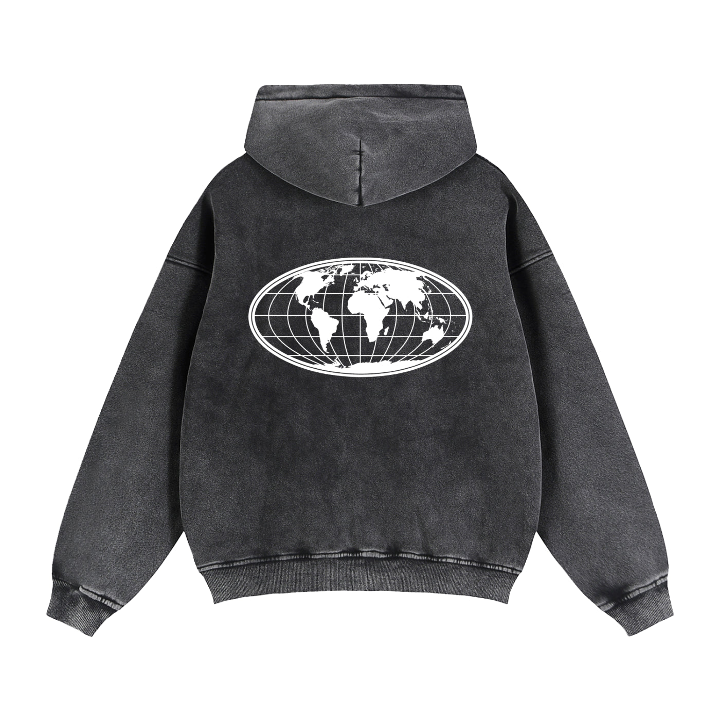 SWC_Essential Zip-Through Boxy Fleece Hoodie