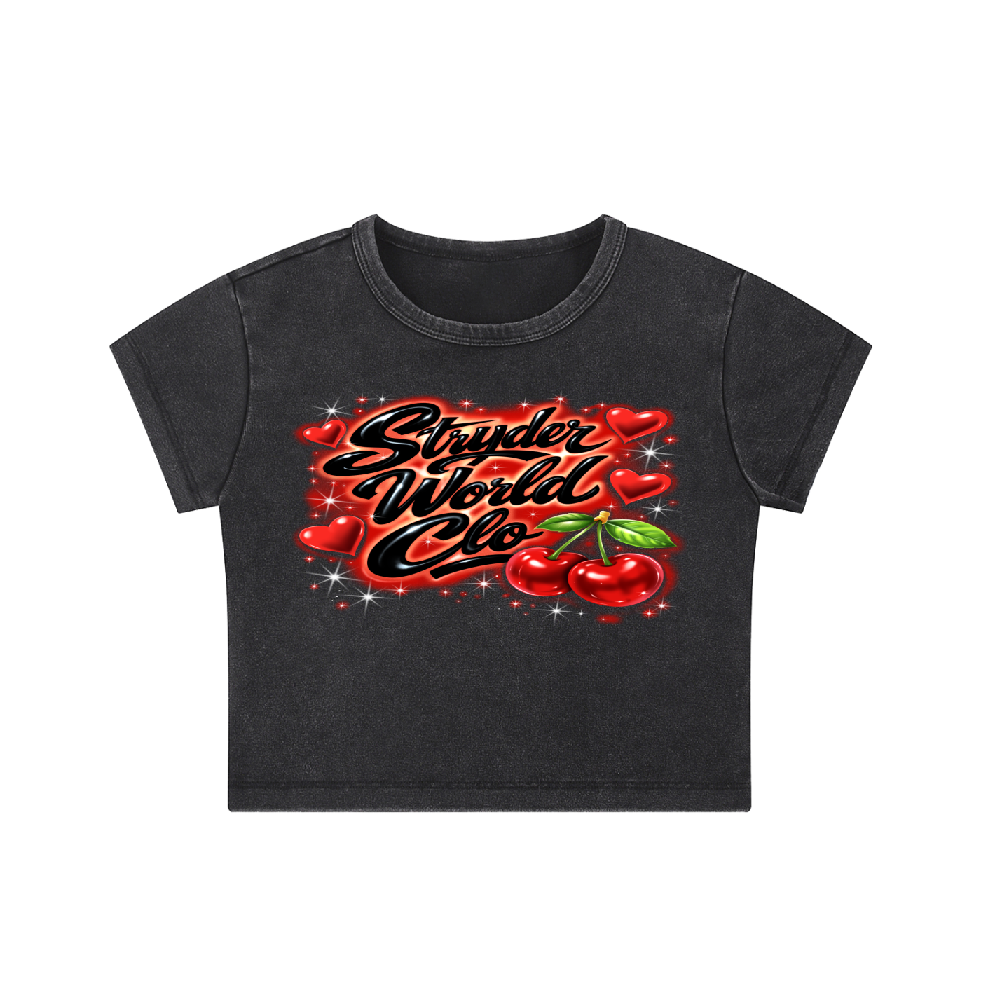 SWC_CherrySpray Snow Washed Crop Top