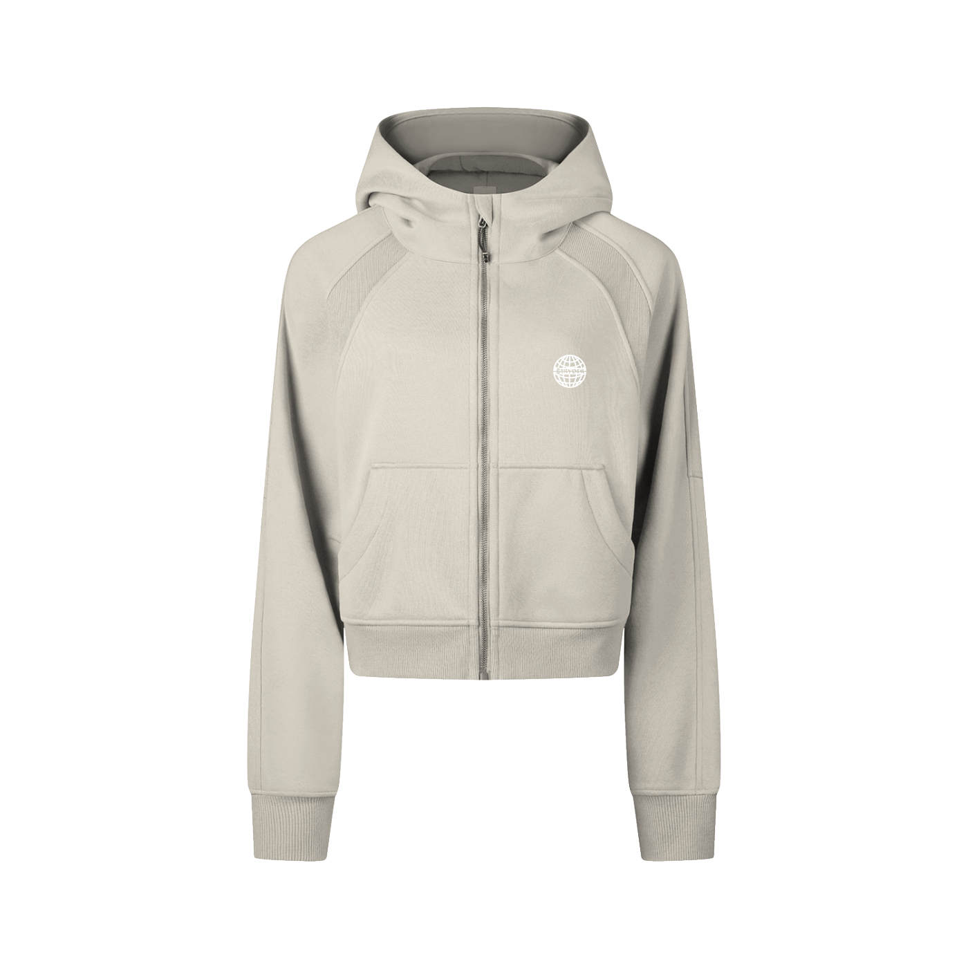 Women's Cropped Full-Zip Hoodie