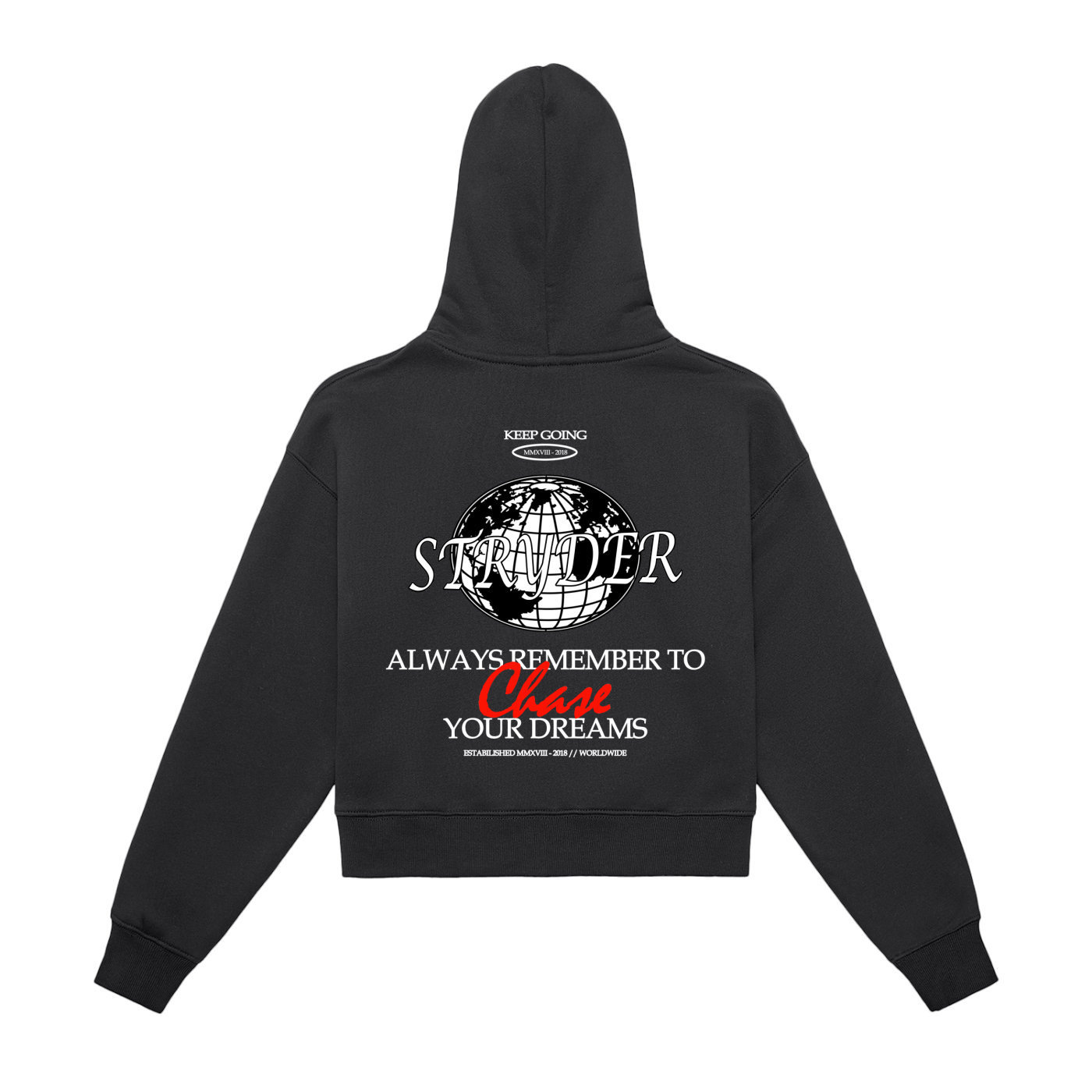 Women's Fleeced Zip-Up Cropped Hoodie