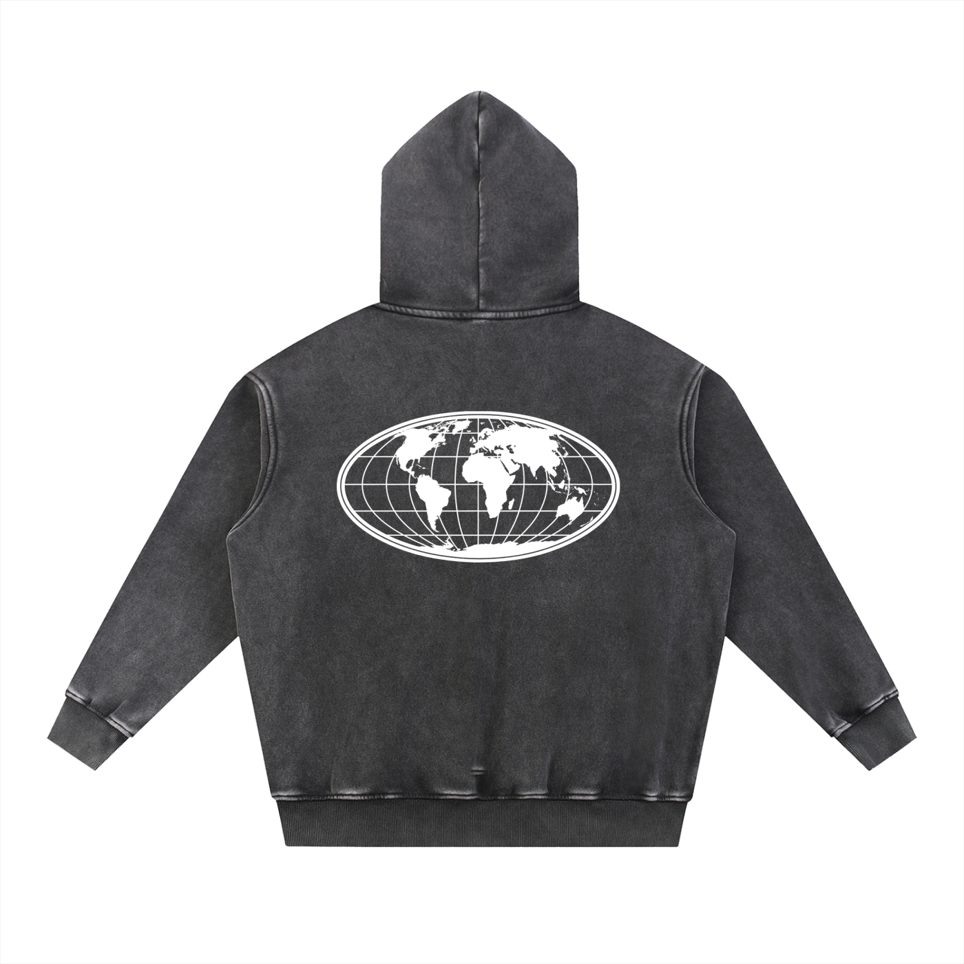 SWC_Essential Snow Wash Fleece Oversize Hoodie