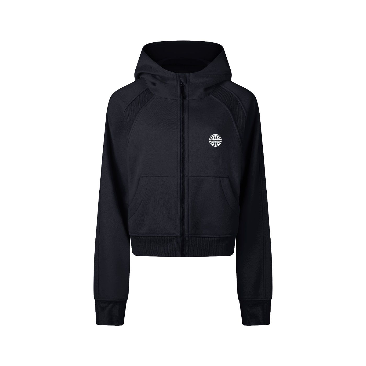 Women's Cropped Full-Zip Hoodie