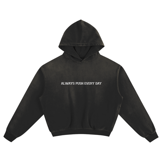 Always Pushin’ Sunfade Boxy Hoodie