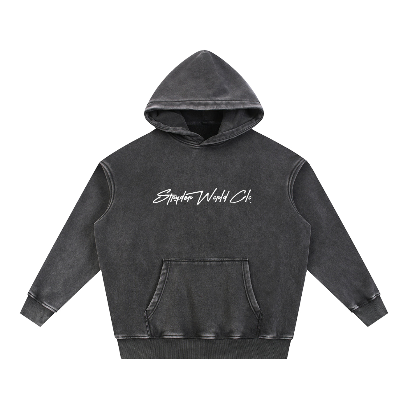SWC_Essential Snow Wash Fleece Oversize Hoodie