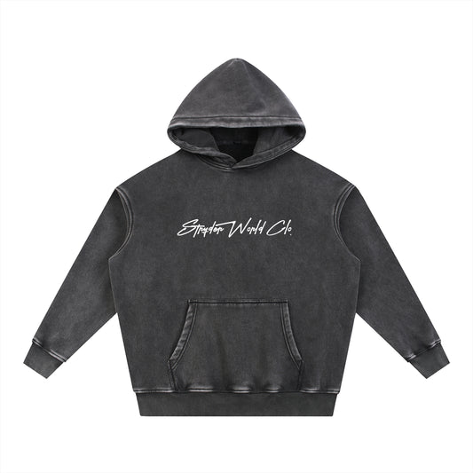 SWC_Essential Snow Wash Fleece Oversize Hoodie